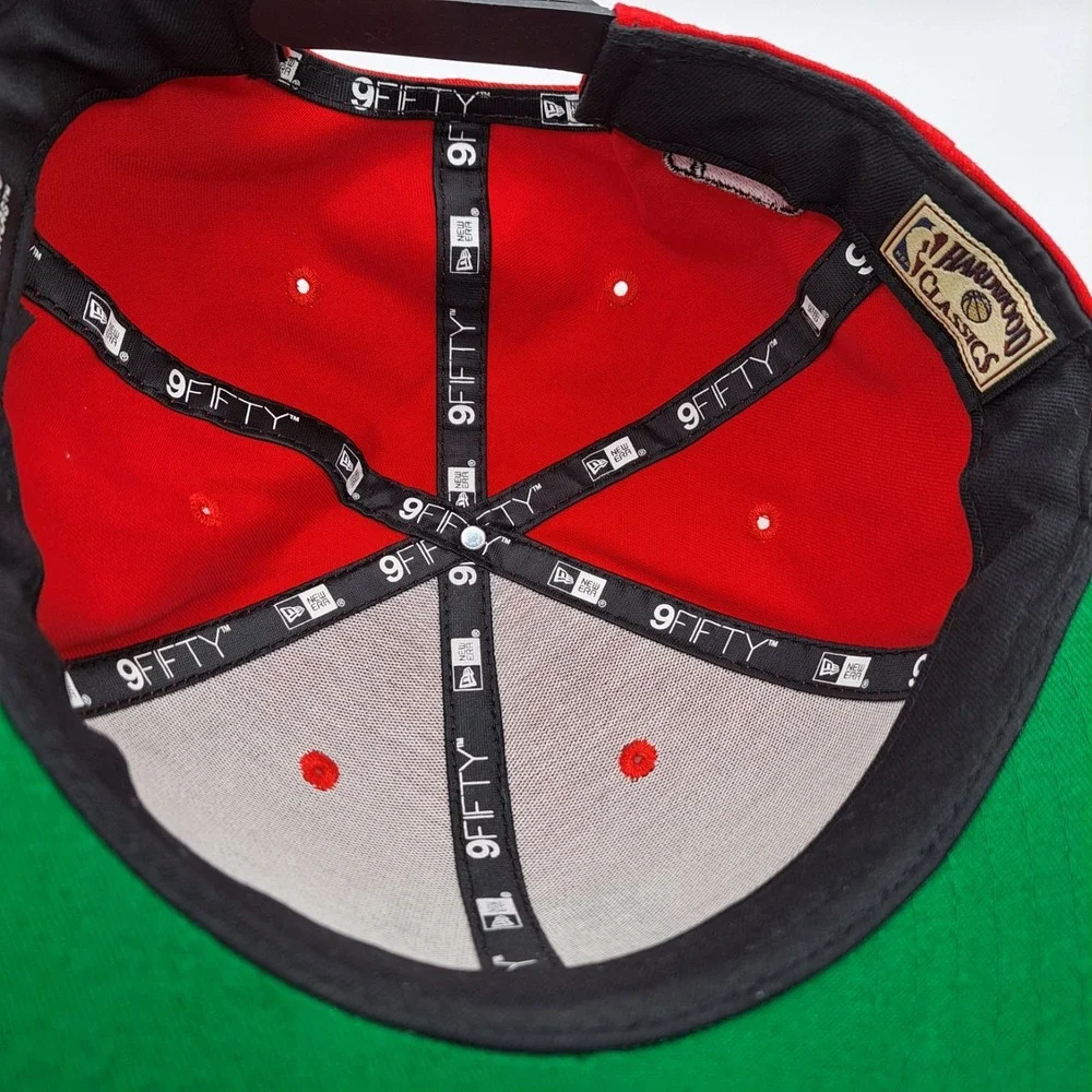 NEW New Era 9fifty Miami Heat Snapback Red Hat Hardwood Classics